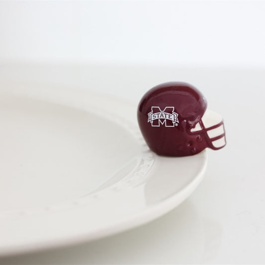 Nora Fleming Mississippi State Helmet Mini