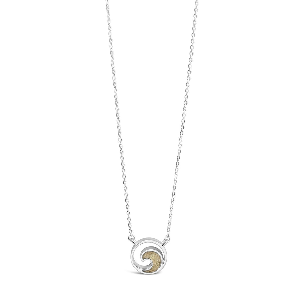 Dune Jewelry Sterling Silver Delicate Dune Wave Necklace