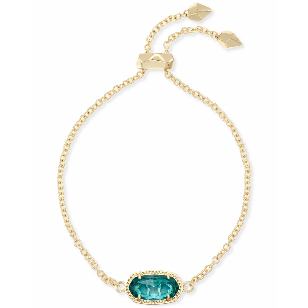 Kendra Scott Elaina Adjustable Chain Bracelet in London Blue