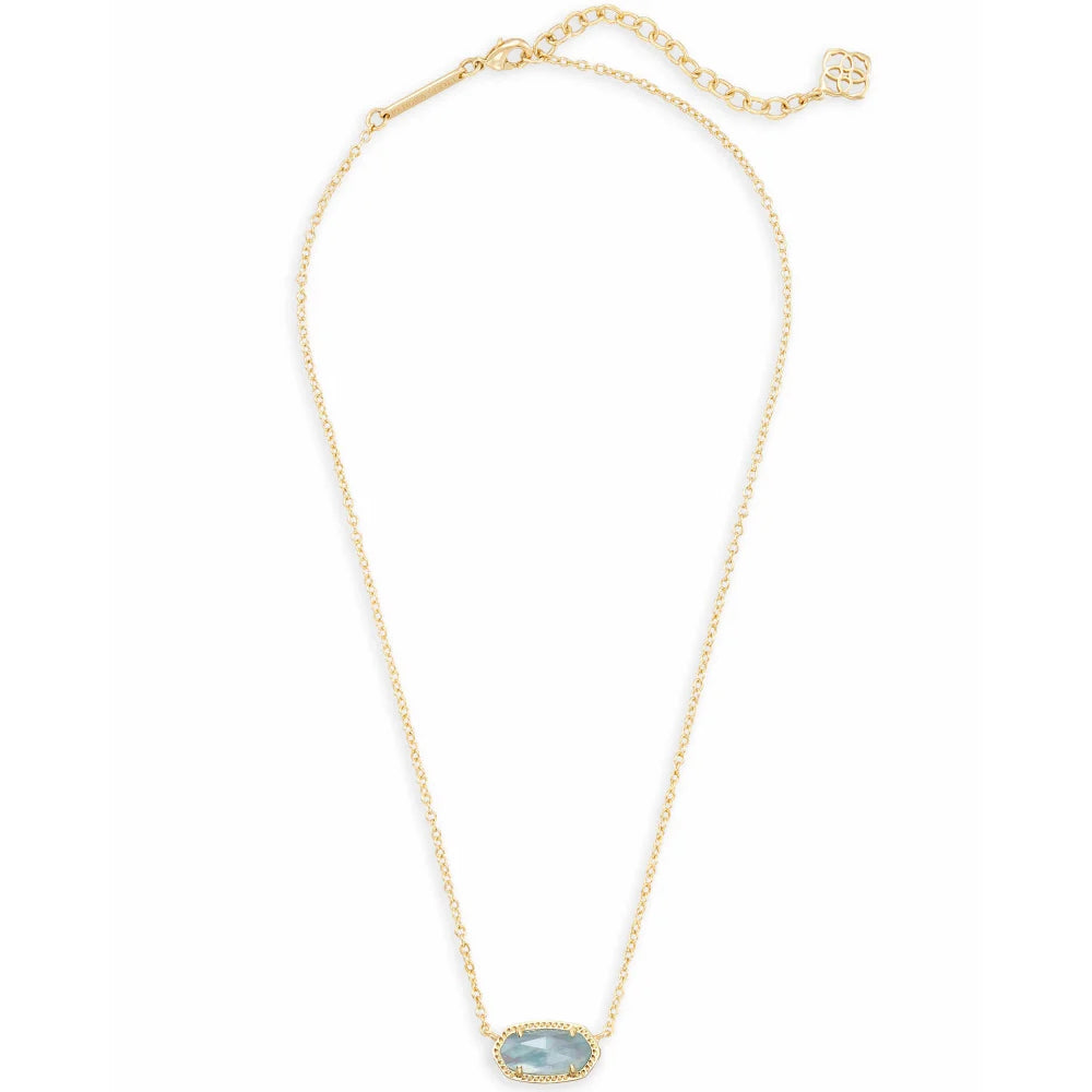 Kendra Scott Elisa Pendant Necklace in Light Blue Illusion