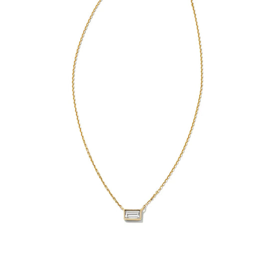 Kendra Scott Isabella 14k Gold Pendant Necklace in .18ct White Diamond