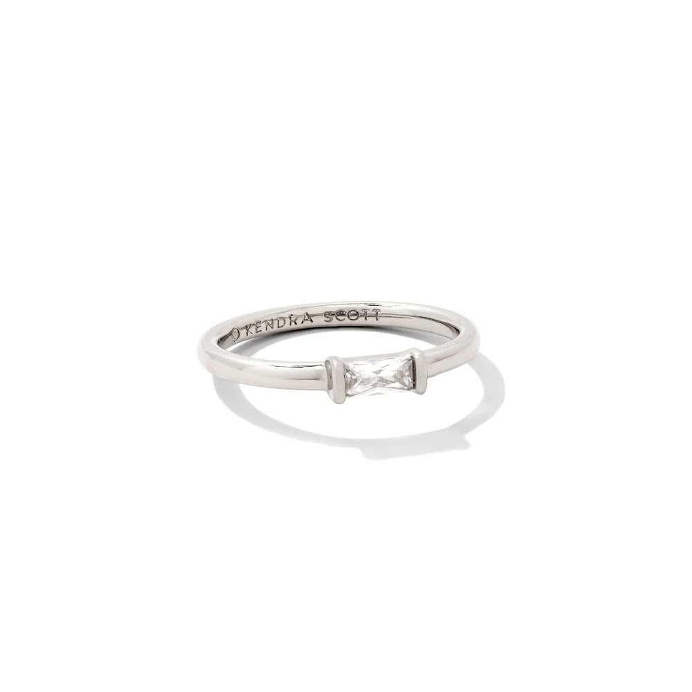 Kendra Scott Juliette Band Ring in White Crystal