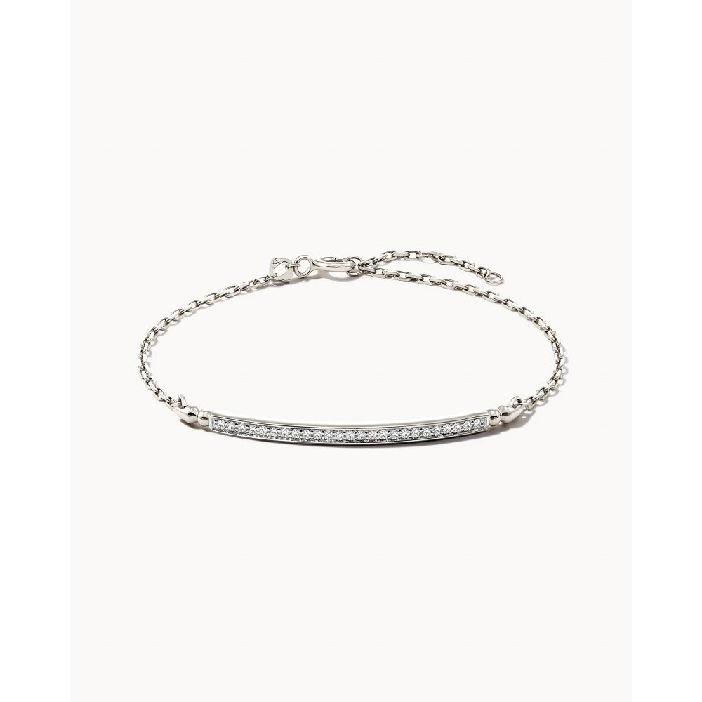 Grayson Gold Cuff Bracelet in White Crystal | Kendra Scott