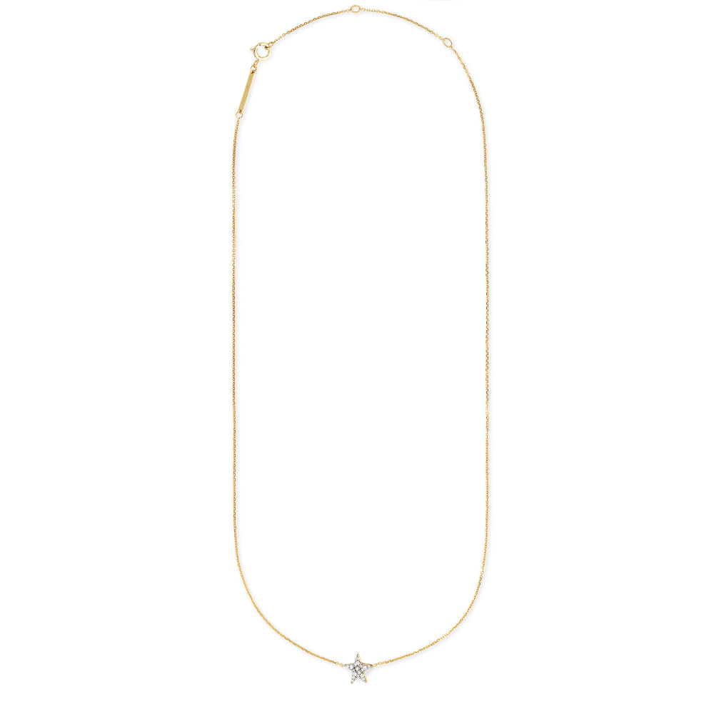 Kendra Scott Star 14k Gold Pendant Necklace in White Diamond
