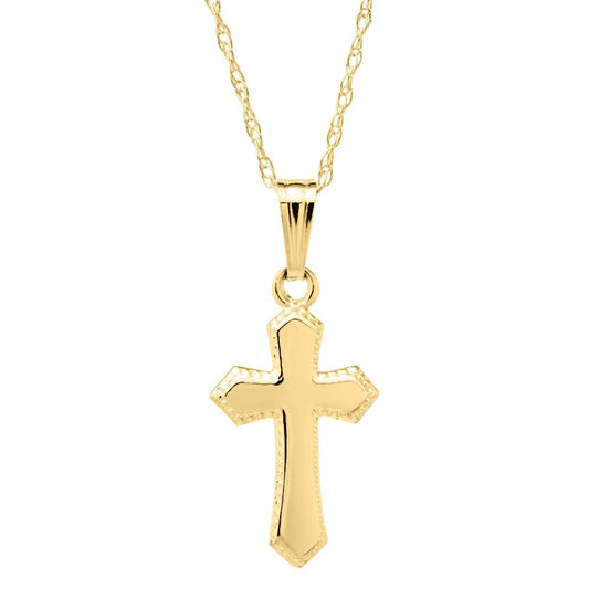 Children's 14k Cross Pendant Necklace 15"