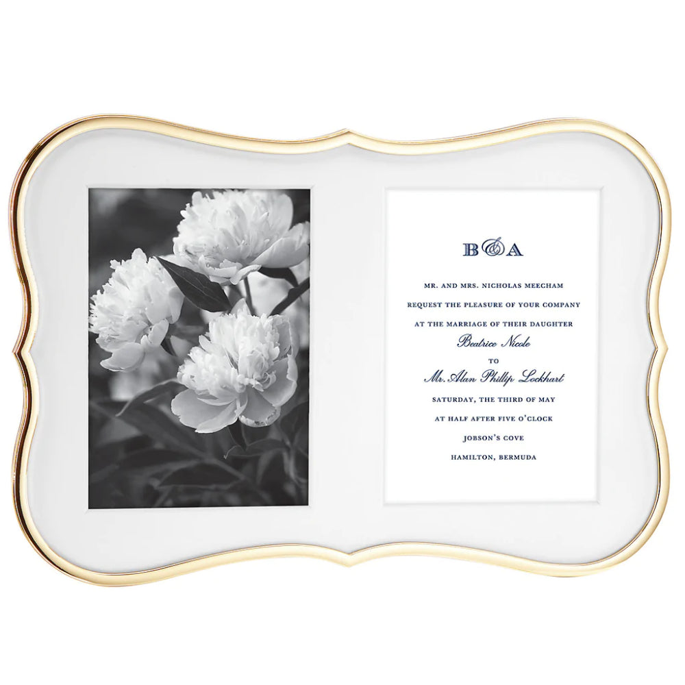 Kate Spade Crown Point™ Gold Double 5" x 7" Frame