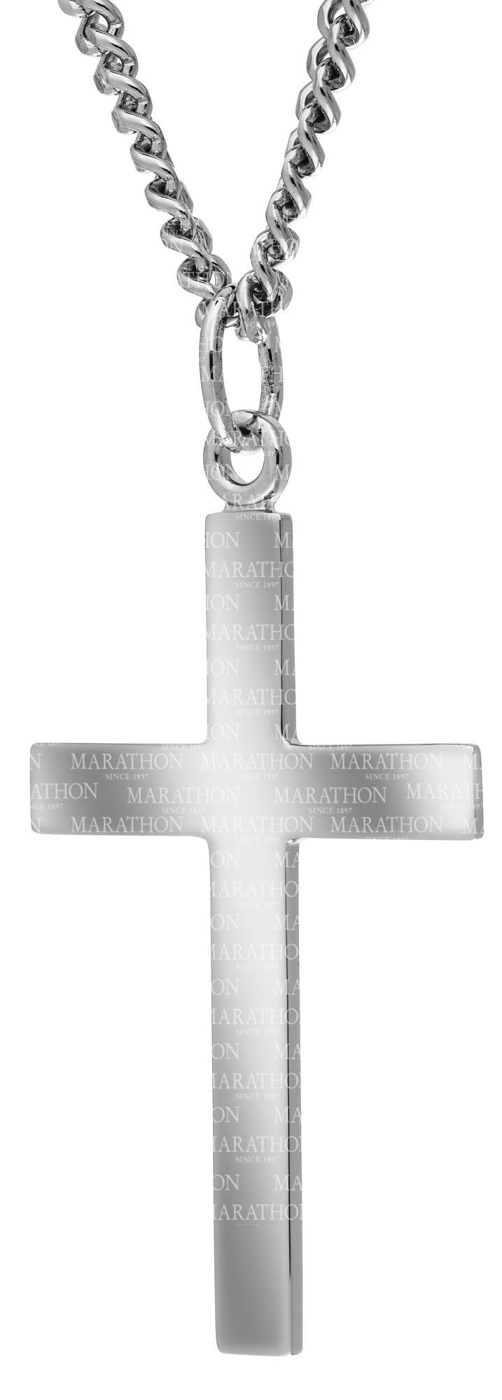 Sterling Silver Cross with "Our Father" Prayer