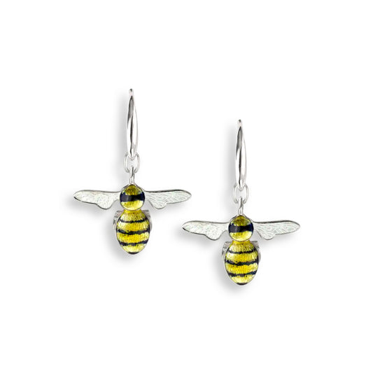 Nicole Barr Yellow Bee Wire Earrings