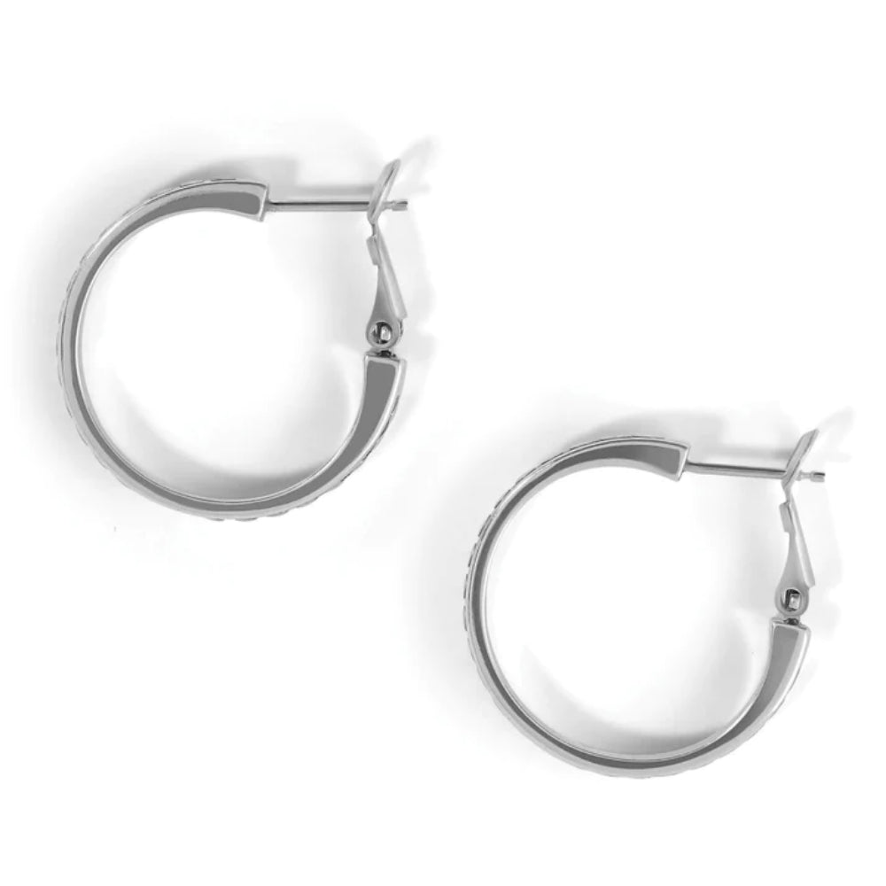 Brighton Pebble Dot Onyx Reversible Hoop Earrings