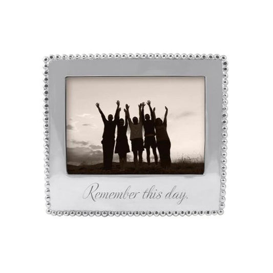Mariposa REMEMBER THIS DAY Beaded 5x7 Frame