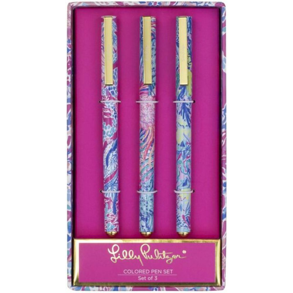 Lilly Pulitzer Colored Pen Set