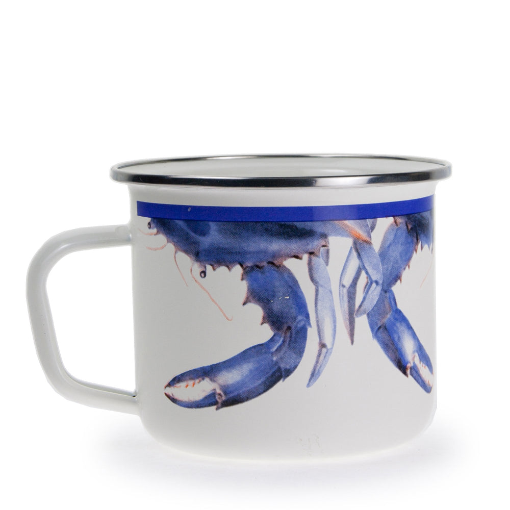 Golden Rabbit Blue Crab Mug