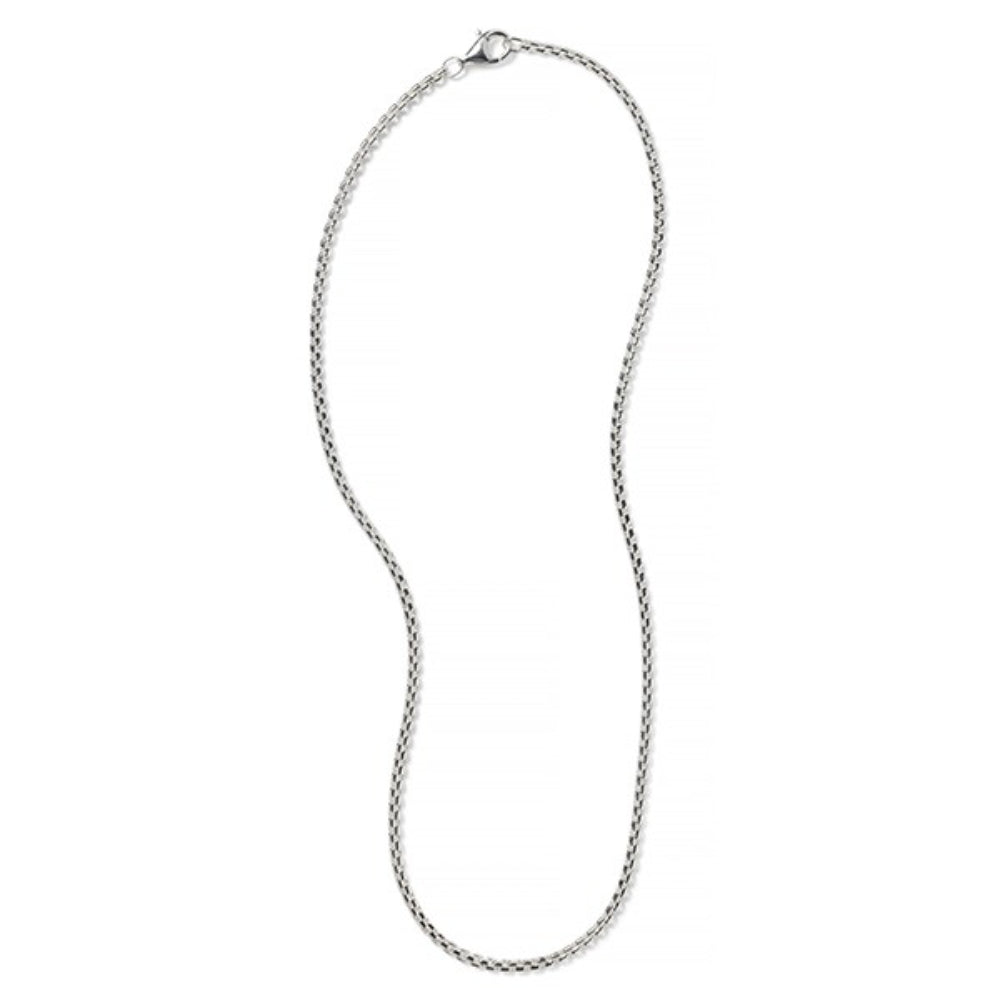 Sterling Silver 2.2mm Round Box Chain