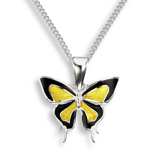 Nicole Barr Enamel Butterfly Necklace