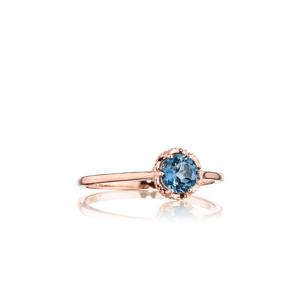 Tacori Petite Crescent Gemstone Crown Ring