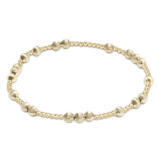 enewton 7.25" extends-Hope Unwritten Dignity Bead Bracelet-Gold 4mm