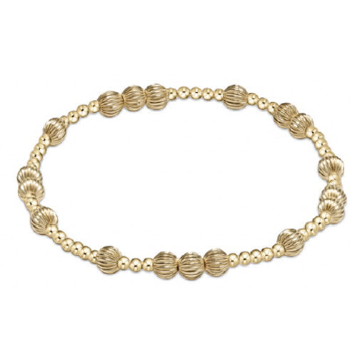 enewton 7.25" extends-Hope Unwritten Dignity Bead Bracelet-Gold 5mm