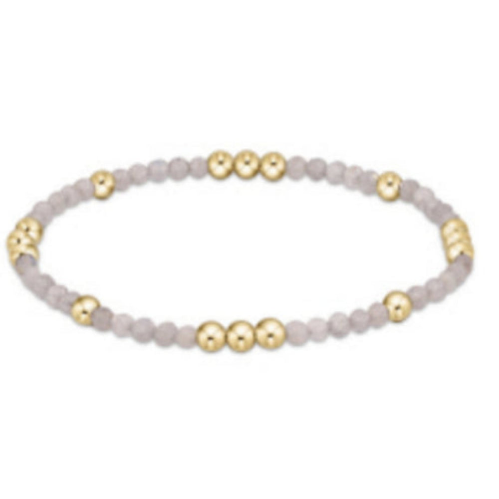 enewton 6.25" Worthy Pattern 3mm Gemstone Bead Bracelet - Labradorite