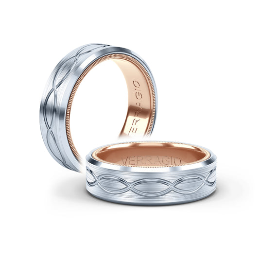 Verragio Men's 14k 7mm Infinity Design Wedding Band