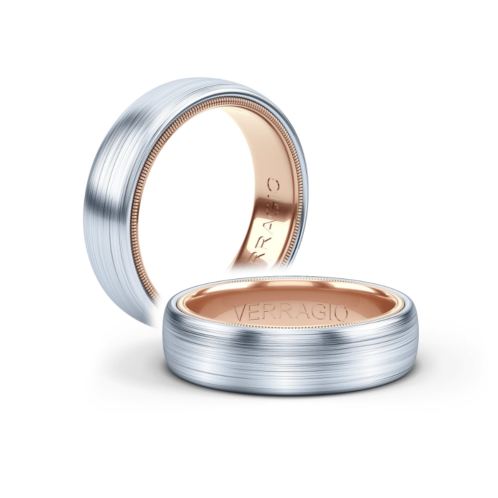 Verragio Men's 14k Two-Tone 6mm Wedding Band