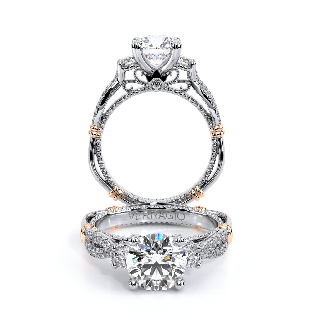 Verragio Parisian 14k 3 Stone Engagement Ring