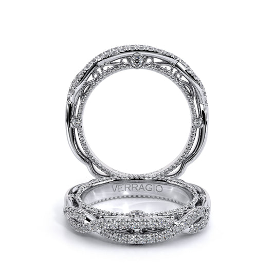Verragio Venetian 18k White Gold Twist Wedding Band