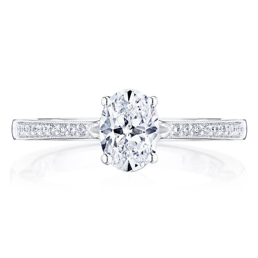 Tacori Coastal Crescent Oval Solitaire Engagement Ring