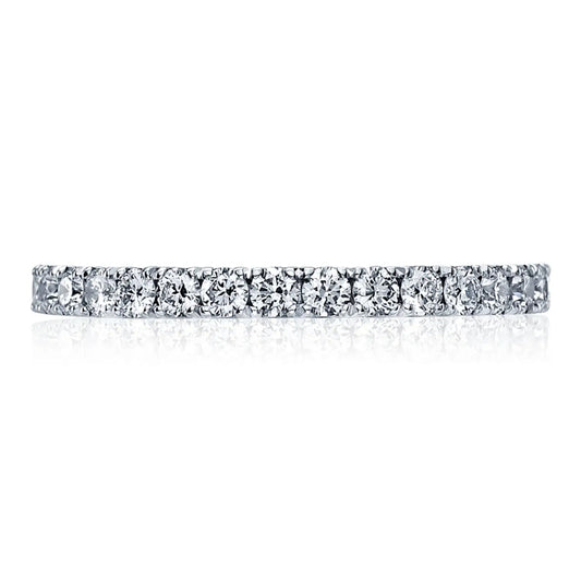 Tacori 18k Sculpted Crescent French Pave Diamond Wedding Band