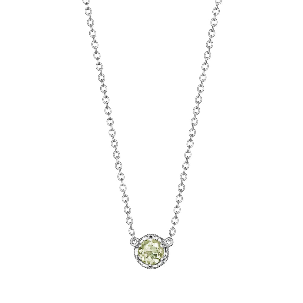 Tacori Petite Crescent Crown Gem Necklace