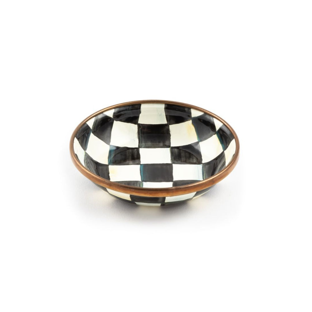 MacKenzie-Childs Courtly Check Enamel Dipping Bowl