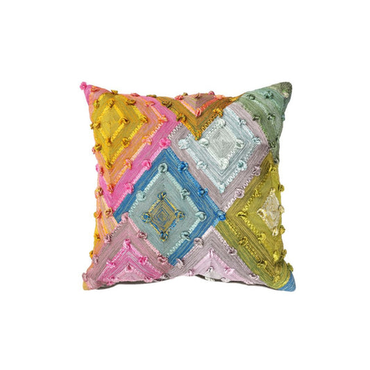 MacKenzie-Childs Mosaic Diamond Pillow