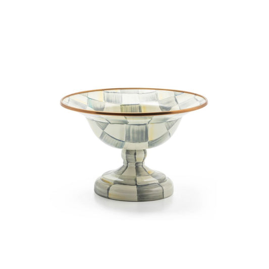 MacKenzie-Childs Sterling Check Enamel Cheese Course